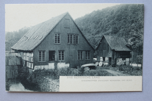 Ansichtskarte AK Wiesenkotten Münster u Burg 1900 Mühle Mühlsteine Gebäude Architektur Ortsansicht NRW
